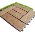 Anti-UV Wood Plastic Composite DIY Deck Tiles Durable Interlocking Outdoor Wood Grain Flooring WPC Composite Deck Tiles Boards